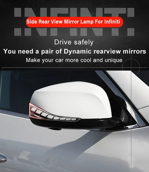 Dinamic Semnalizare, Lumina de Parcare Lămpii de Curtoazie Oglindă Laterală Indicator Pentru Infiniti Q50 Q60 Q30 Q70 QX50 QX60 QX70 Nissan Skyline