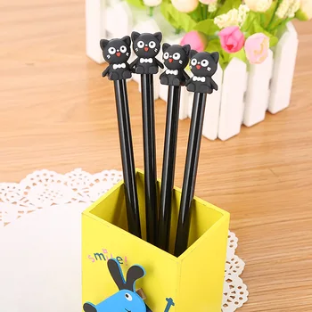 40 de pc-uri de desene animate pisicile neutru pen cravată frumoasă de învățare papetărie de birou pe baza de apa pen producătorii de vânzare