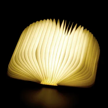 Creative Pliabil Pagini Pliante Condus Forma De Carte De Noapte De Lumină Lampă De Iluminat Portabil Booklight Usb Reîncărcabilă Masă Lumină De Carte