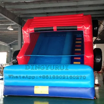 Noul Design Exterior Masina Sări Slide PVC Prelata Gonflabile Sărituri Tobogan Copii alunecare de Teren