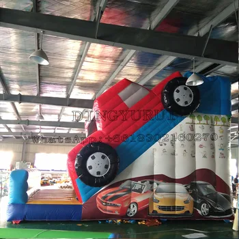 Noul Design Exterior Masina Sări Slide PVC Prelata Gonflabile Sărituri Tobogan Copii alunecare de Teren