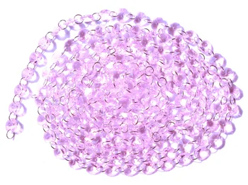 Ghirlanda Chakra Spectrele 12Feet Diamant Prisme de Sticla Roz de Cristal Octogon Margele 14mm Nunta Candelabru Părți M02160-4