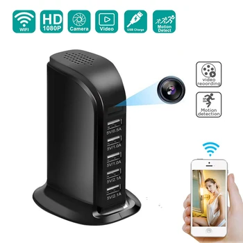 Mini WIFI Camera HD 1080P, camera IP, Camera de Securitate Wireless USB Încărcător de Perete pentru Secret Acasă Inteligent Copil Cam Monitor Video
