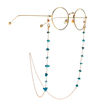 2020 Șic Lanț de Moda Boem Albastru Margele din Piatra lucrate Manual Ochelari Lanț Anti-pierdere Pandantiv curele ochelari de soare accesorii