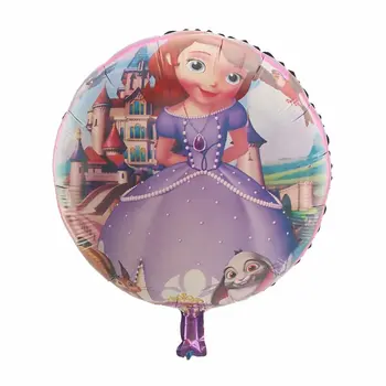 50pcs/lot 18inch printesa sofia baloane folie rotund Sophia balon pentru petrecerea de Ziua consumabile gonflabile cu aer/heliu globos