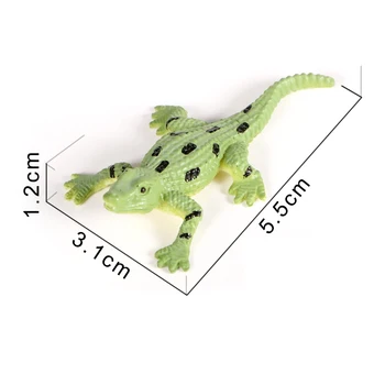 12pcs/lot de Animale Sălbatice Cifre Figurine jucarii de plastic de Simulare Crocodil Cayman Modelele Mini Zoo Reptile Animale Papusa Cadou Jucarii
