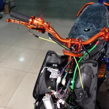 Motocicleta cu motor electric vehicul pentru a crește clapetei controler de viteză NCY mare de ulei bate cu dublu ax Central de control + linie