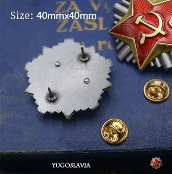 Calitate De Top Sovietic Red Star Republică Iugoslavă Venus Ofițer De Pază Capac De Metal Insigna Broșă Pin Medalie Pentru Haine