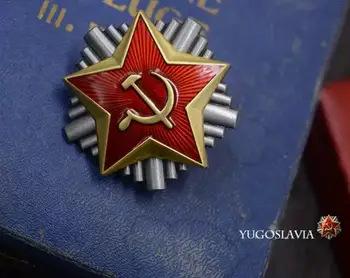 Calitate De Top Sovietic Red Star Republică Iugoslavă Venus Ofițer De Pază Capac De Metal Insigna Broșă Pin Medalie Pentru Haine