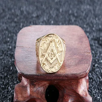 Oulai777-inel cu pecete mare mare masonice inel pentru om bărbați inele de aur din oțel inoxidabil punk barbati inel de Aur de sex masculin accesorii mândrie