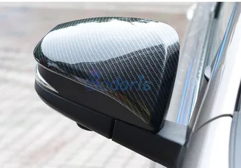 Fibra de Carbon Ușă Oglindă Acoperi Suprapunere Vedere din Spate Panoul 2016 2017 2018 Pentru Toyota Hilux Revo SR5 AN120 AN130 Accesorii