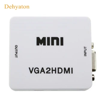Dehyaton HD 1080P Audio VGA La HDMI HD Video HDTV Converter Caseta Adaptor Cu Cablu HDMI Pentru Laptop PC-ul la HDTV Proiector Alb