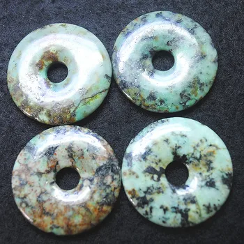 1 buc naturale africane turquoisee piatra pandantive forma de gogoasa dimensiune 30mm40mm 50mm bun de vânzare în sua pentru colier face accesorii