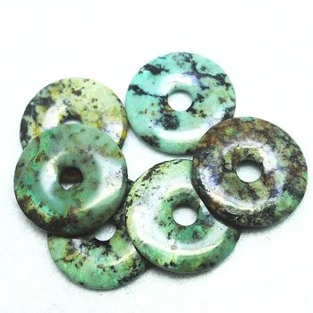 1 buc naturale africane turquoisee piatra pandantive forma de gogoasa dimensiune 30mm40mm 50mm bun de vânzare în sua pentru colier face accesorii