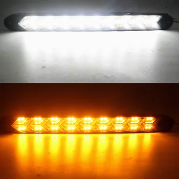 2x 9 LED CU 12 LED DRL Lumini de Ceata Silicon Flexibil Lumini de Zi rezistent la apa Super Bright Led Lumina de Ceață Auto Styling