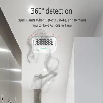 2021 TUYA Inteligent de Alarmă de Incendiu 9V Portabil Detector de Fum Wifi Detectoare de Fum Protecție la Foc în condiții de Siguranță Acasă de Securitate, Alarma de Fum, Senzor de