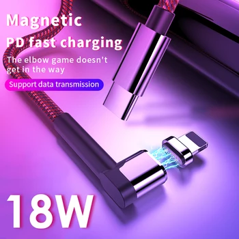 PD Tip C pentru Iluminat Rapid de Încărcare Magnetic Cablu Pentru iPhone 6S 7 8 plus XR XS 11 Pro Max MacBook PD Magnet Incarcator Cablu USB C