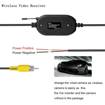 2.4 G Wireless Video Color Emițător și Receptor Kit pentru Masina retrovizoare Reverse Camera Vehicul de Rezervă Dash CAM Front Camera Auto