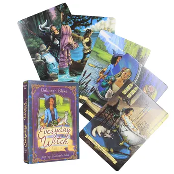 Oracle Cărți de Tarot de zi cu Zi Vrăjitoare Jocuri de societate pentru Adulți și Copii de Familie Carte de Joc de Vrăjitorie Consumabile