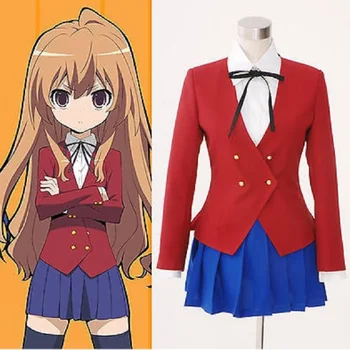 Anime DRAGON TIGER Toradora Cosplay Taiga Aisaka Cosplay Costum Uniforme Școlare Set Complet Personalizat