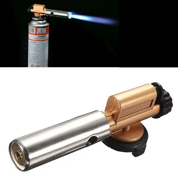 Aprindere Electronică Cupru Flacără Butan Gaz Arzător Arma Filtru Torch Lighter Nouă Navă