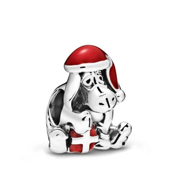 2019 Iarna Argint 925 Mouse-Ul Meu De Crăciun, Om De Zăpadă Și Moș Crăciun Pălărie Carusel Mic Pinguin Farmecul Original Diy Margele Acces