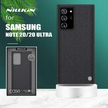 Pentru Samsung Galaxy Nota 20, Ultra Caz Nillkin 3D Texturate din Nailon PC Slim Capacul din Spate Margine Moale Caz de Telefon pentru Samsung Nota 20 5G