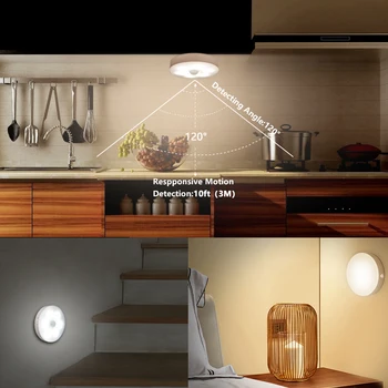 A CONDUS Mișcare Senzor de Lumină USB Reîncărcabilă LED Sub Cabinet de Lumină Pentru Dulap de Bucatarie Dulap Dormitor Scări Lampă de Perete Lampă de Noapte