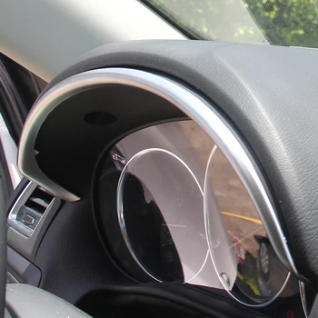 AX Chrome Interior tablou de Bord Instrument Indicator Capacul Panoului Ornamental Garnitura Benzi Decor Pentru Mazda Cx-5 Cx5 2012 2013 2016