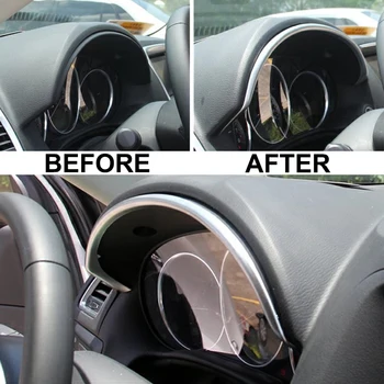 AX Chrome Interior tablou de Bord Instrument Indicator Capacul Panoului Ornamental Garnitura Benzi Decor Pentru Mazda Cx-5 Cx5 2012 2013 2016