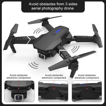 Actualizat E525 pro drone WIFI FPV Drone auto obstacol evita Unghi Larg HD 4K, 1080P Camera Înălțime Ține RC Pliabil Quadcopter Dron