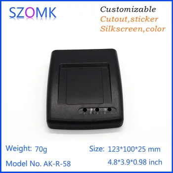 1 buc, 123*100*25mm szomk electronice de alarmă locuințe cititor de carduri de plastic de proiect cabina de montare pe perete de plastic cutie de joncțiune