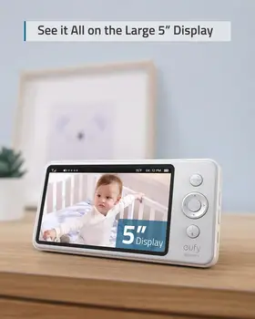 Eufy de Securitate Video și Audio Baby Monitor, Rezolutie 720p, Mare, de 5