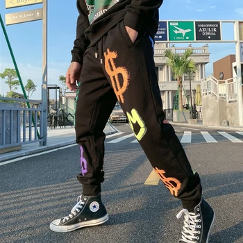 Alex Plein Pantaloni De Trening Graffiti Imprimare Streetwear Sport Jogger Hip Hop Pantalon Homme Bărbați Îmbrăcăminte Mens De Moda Vinde Cel Mai Bine