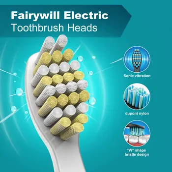 8pcs Electric Cap de Periuta de dinti Antibacteriana Automată Dinte perie de Înlocuire pentru Fairywill FW-507 EF-508 FW-917 FW-959 FW-551