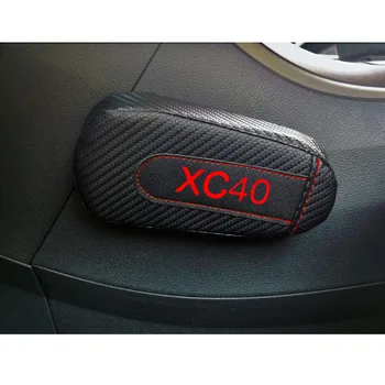 Pentru VOLVO Xc40 1 buc Fibra de Carbon, Piele Auto Pernă Picior Genunchi Pad Portiera Brațul Pad Accesorii Auto Vehicul de Protecție