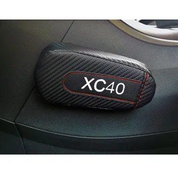 Pentru VOLVO Xc40 1 buc Fibra de Carbon, Piele Auto Pernă Picior Genunchi Pad Portiera Brațul Pad Accesorii Auto Vehicul de Protecție