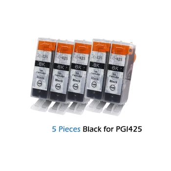 5Pcs Compatibil Cartuș de Cerneală Pentru Canon PGI 425 Negru PIXMA IP4840 IP4940 MG5240 MG5140 MG5340 MX884 MX714 MX894 imprimante PGI425