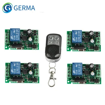 GERMA Wireless 433Mhz Control de la Distanță Comutator AC 85V ~ 250V 110V 220V 1CH Releu Modul Receptor + Transmițător RF Pentru Usa de Garaj