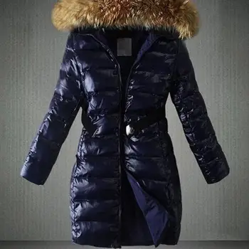 Iarna noi Europeană și frumoase femei din bumbac-sacou captusit, jos jacheta de bumbac, de lungime medie pentru femei sacou din bumbac, la fața locului