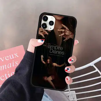 Vampire Diaries Caz Telefon din Cauciuc pentru iPhone 11 pro XS MAX 8 7 6 6S Plus X 5S SE 2020 XR caz