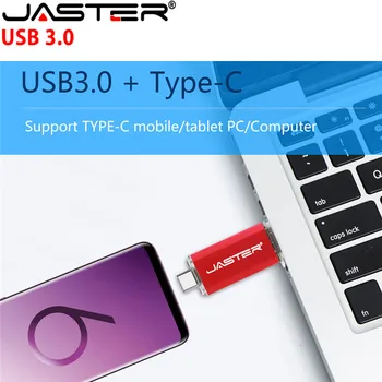 JASTER de Tip C OTG USB 3.0 Flash Drive 64GB 32GB 16GB Pen Drive Memoria Telefonului Inteligent Mini Stick USB Type - C 3.1 Dual Dublu Plug