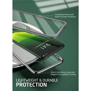 SUPCASE Pentru iPhone 11 Pro Max Cazul 6.5 inch (2019) UB Electro Metalice prin Galvanizare + TPU Acoperire cu Built-in Ecran Protector