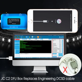 DCSD Alex Cablu pentru iPhone Port Serial Inginerie Cablu Introduceți violet ecran poate operațiune lot SysCfg pentru software-ul/DFU cutie