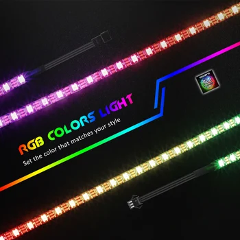Adresabile RGB LED Strip Pentru PC, Digital RGB LED Strip Pentru GIGABYTE RGB Fusion 3 pini 5V ADĂUGARE Antet pe Placa de baza (+5V,DATE,GND)