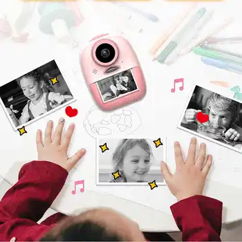Mini Camera Printer Ecran HD Digital Copii Instantanee Imprimanta Termica Camera Jucării Fotografie în aer liber elemente de Recuzită pentru Copil Ziua de nastere Cadou