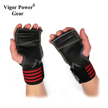Vigoarea putere echipamentul de gimnastică din piele anti-derapare haltere mănuși cu palm grip de fitness, mănuși, echipamente de wirst curele