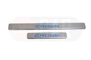 Praguri usi pentru Lada Granta Cruce 2018~2020 scuff placa de paza inoxidabil protector autocolant auto styling decor de protecție
