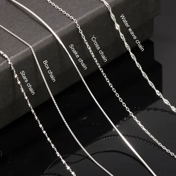 S925 Argint Colier pentru Femei de Moda Simplu Lanț de Șarpe Femeie Eleganta de Bijuterii