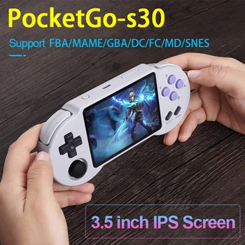 32/64/128GB PocketGo S30 Retro Joc de Consola de 3.5 inch cu Display IPS de Jocuri de Buzunar Portabile de Jocuri, Player, Consolă de jocuri Portabilă Cadouri